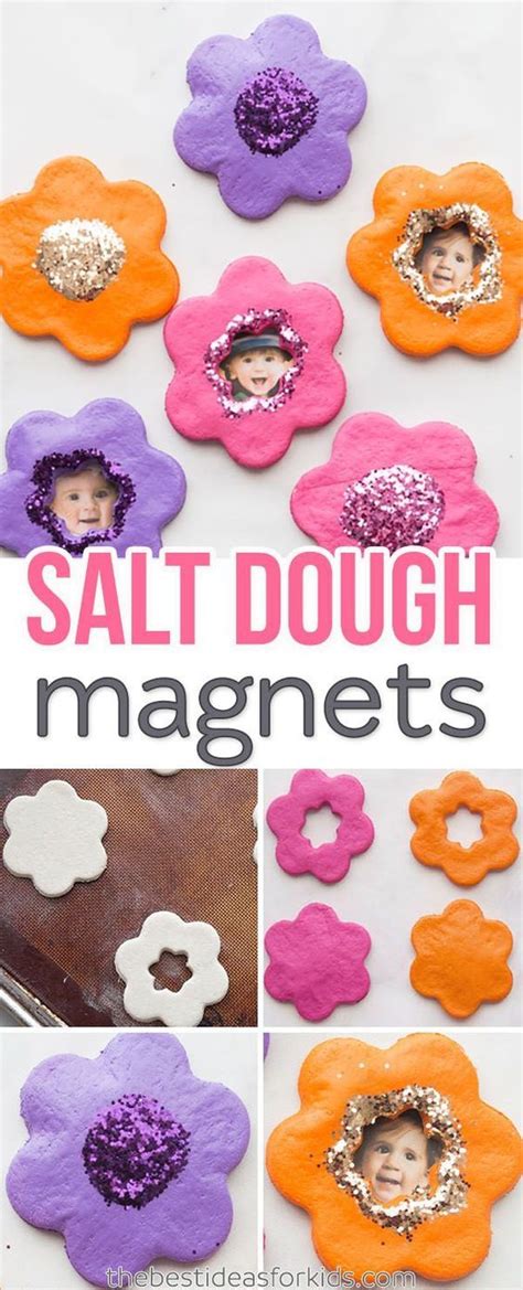 Whether you're going classic with roses or sending wild flowers, make sure mom's gift arrives without a snag. Salt Dough Flower Magnets - The Best Ideas for Kids | Diy ...