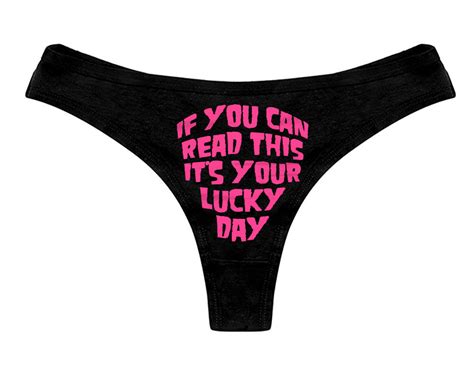 if you can read this its your luck day panties funny panty womens th nystash