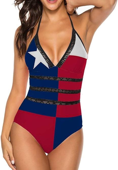 confederate flag swimwear halter one piece swimsuit bathing suits for women sports swimming