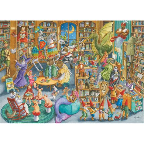 Midnight In The Library 1000 Piece Jigsaw Puzzle Waterstones
