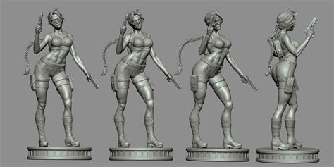 Lara Croft Tomb Raider Comics Collectible Statue 3d Model 3d