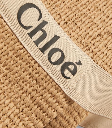 Womens Chloé White Large Woven Woody Basket Bag Harrods Countrycode