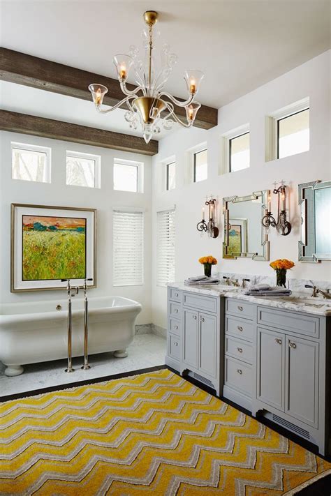 12 cheerful yellow bathroom decor ideas
