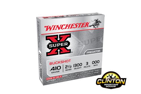 winchester super x 410 ga 2 1 2 000 5 rounds clinton sporting goods