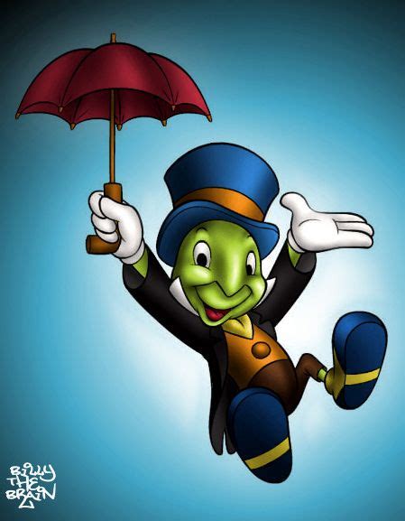 Jiminy Cricket Colour By Billythebrain On Deviantart Disney Art