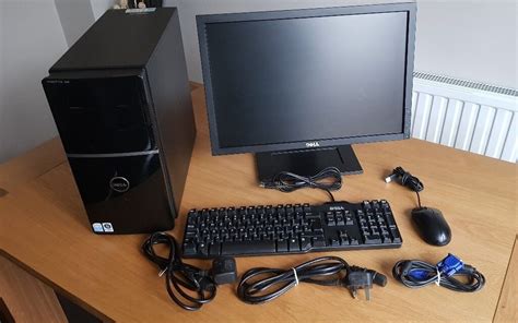 Dell Vostro 220 Computer With 20 Lcd Monitor Keyboard And Mouse
