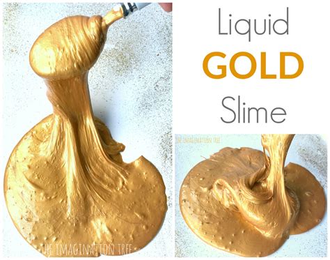 Liquid Gold Slime Slime Recipe Diy Slime Recipe Liquid Gold