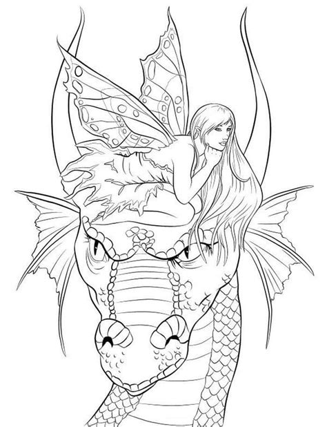 Free Printable Hard Fairy Coloring Pages