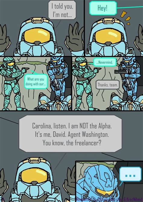 Meanwhile Pg 9 By Kradnibeid On Deviantart Red Vs Blue Characters Red Vs Blue Halo Funny