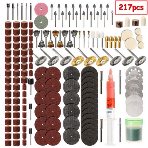 217pcs Rotary Tool Accessories Set Grinding Sanding Polishing Tool for ...