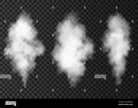 White Smoke Explosion Isolated On Transparent Background Steam Special