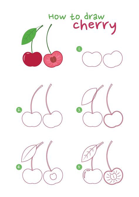 How To Draw Cherries Draw Advisor