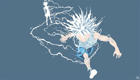 Killua Godspeed Hunterxhunter Flat Background By Diizay On Deviantart