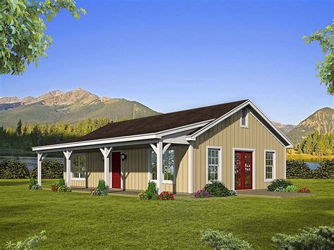 House Plan 51610 Ranch Style With 1000 Sq Ft 2 Bed 1 Bath
