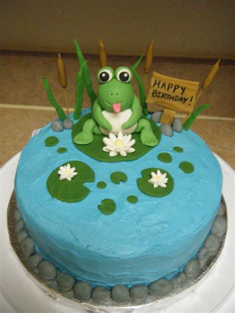 frog birthday cake birthday cards