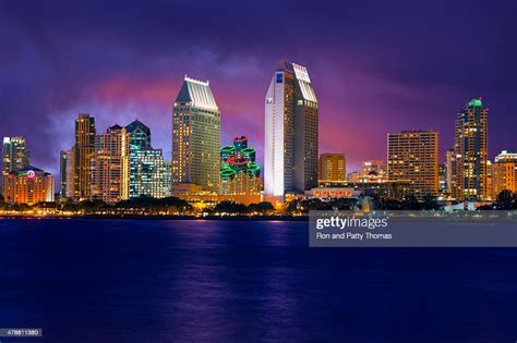 Skyscrapers Of San Diego Skyline California High Res Stock Photo