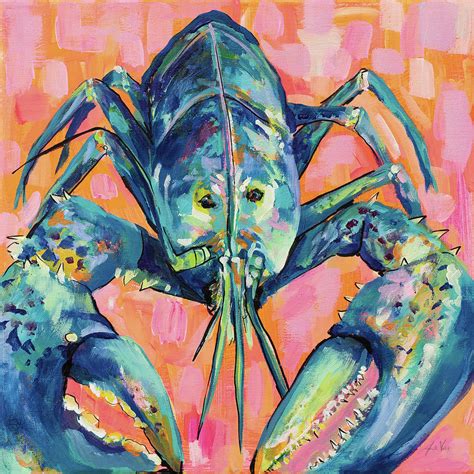 Lilly Lobster I Painting By Jeanette Vertentes