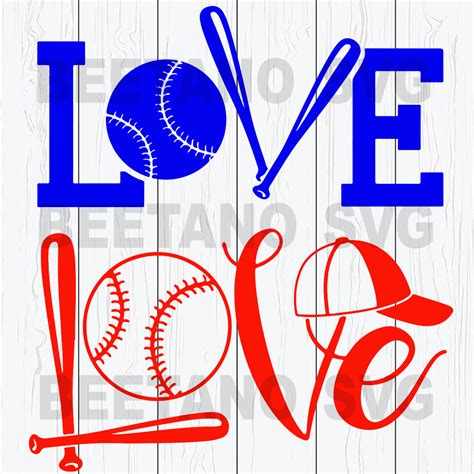 Baseball Love Svg Baseball Svg Files For Cricut Svg Dxf Eps Png Instant Download