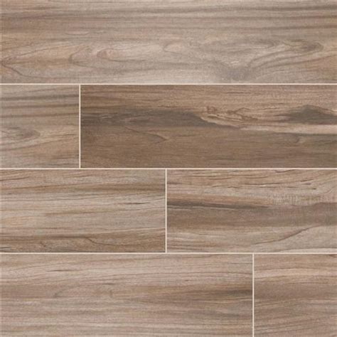 The soft white tones and contrasting greiges feature elegant grains and knots reminiscent of natural hardwood. MSI Carolina Timber Beige Ceramic & Porcelain Tile ...