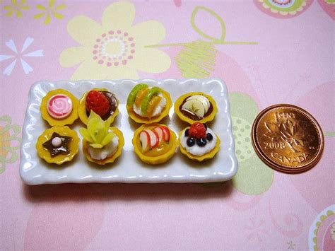 Your miniature desserts fruit stock images are ready. Dollhouse Miniatures - Mini Desserts Set B | Dessert set ...