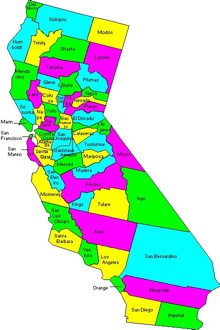 Southern California Map With Cities And Counties Interactive Map