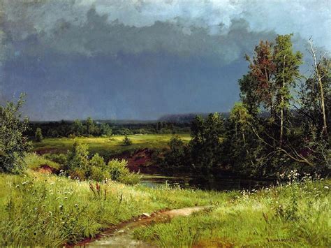 Ivan Shishkin Before The Storm 1884 Russian Landscape Landscape
