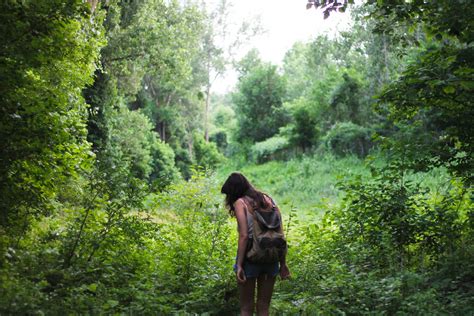 Gambar Pohon Gurun Berjalan Wanita Hiking Jejak Petualangan