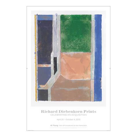 Richard Diebenkorn Prints Celebrating An Acquisition Exhibition Poste