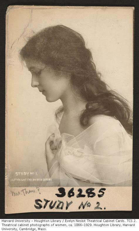 Evelyn Nesbit Theatrical Cabinet Card By Otto Sarony 1901 Evelyn Nesbit Vintage Portraits