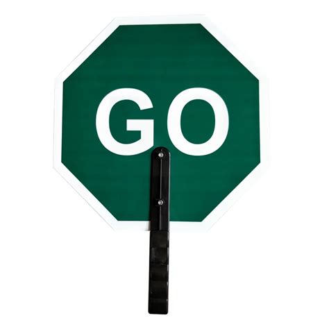 14x14 Aluminum Hand Held Portable Traffic Sign6 Poly Grip Handle