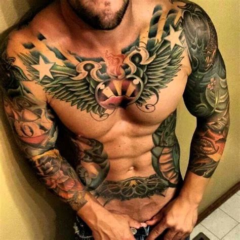 Awesome Cool Chest Tattoos Chest Tattoo Men Tattoos For Guys