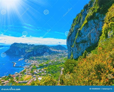 The Beautiful Capri Island Stock Photo Image Of Famous 93680666