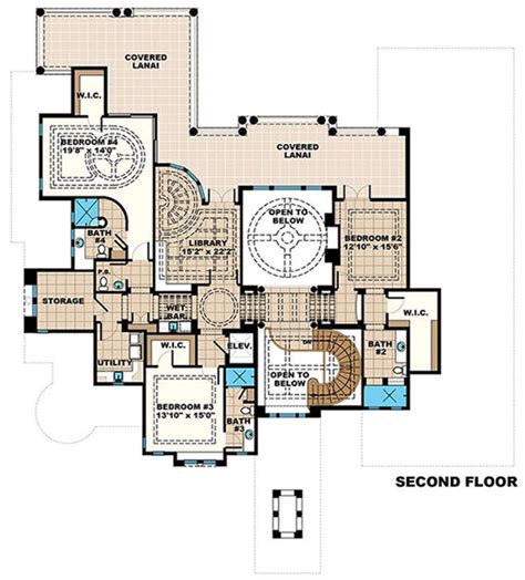 House Plan 1018 00254 Luxury Plan 8364 Square Feet 6 Bedrooms 6