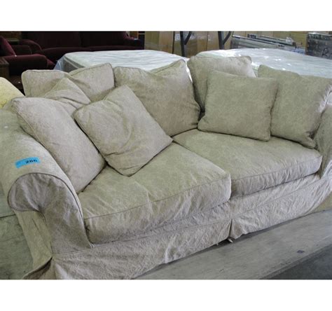 Contemporary Overstuffed Sofa With Throw Cushions