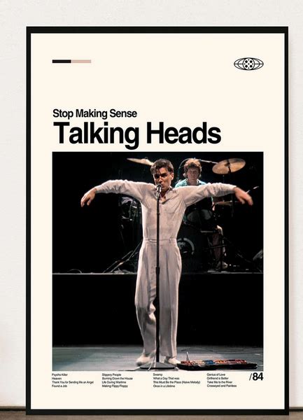 Talking Head Poster Album Cover Art Personalized T Archive1990