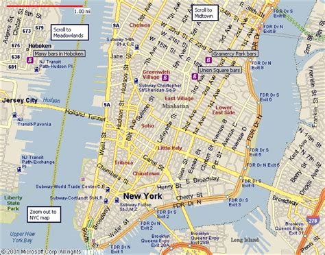 Tourist Map Of Lower Manhattan Best Tourist Places In The World