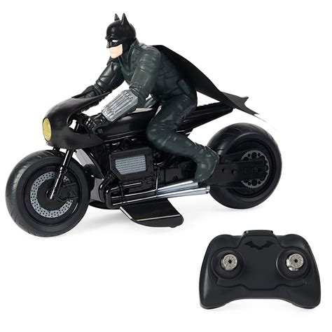 Buy Dc Comics The Batman Batcycle Rc With Batman Rider Action Figure