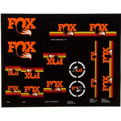 Fox Racing Shox Heritage Fork And Shock Decal Kit