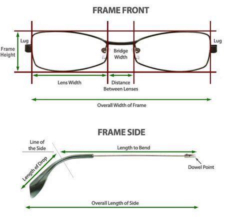 How To Measure Glasses Frame Frame Measurement Guide Selectspecs Ca
