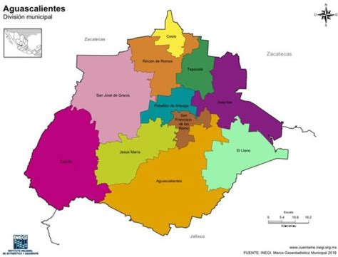 Mapa De Aguascalientes Satelital Y Con Nombres México Desconocido