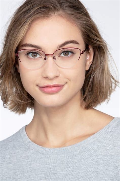 star cat eye burgundy glasses for women eyebuydirect grey hair and glasses eyeglasses for