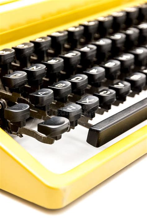 Vintage Typewriter Keyboard Close Up Macro Shot Stock Image Image Of