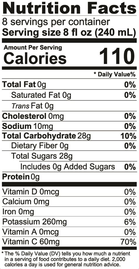 We'll show you fruit juices that are better for you and help you get the nutrition you need. 31 Apple Juice Nutrition Label - Labels Design Ideas 2020