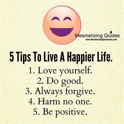 5 Tips To Live A Happier Life Pictures Photos And Images For Facebook