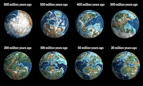 100 Million Years Ago Map