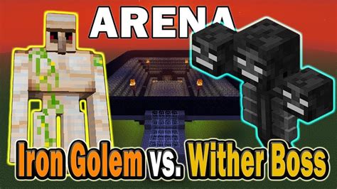 50 Iron Golems Vs 2 Withers Ultimate Battle Minecraft Youtube
