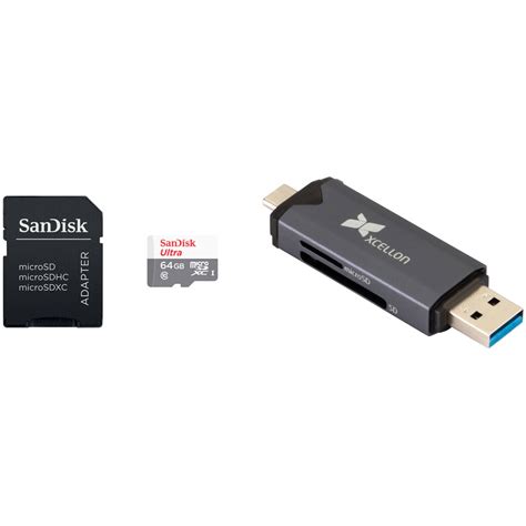 Sandisk 64gb Ultra Uhs I Microsdxc Memory Card With Sd Adapter