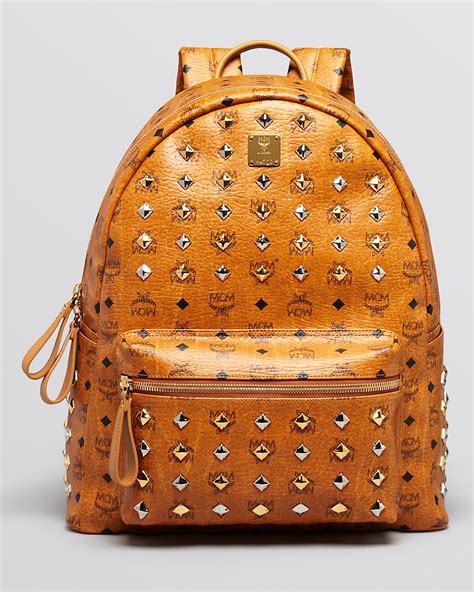 Mcm Large Front Stud Backpack Bloomingdales