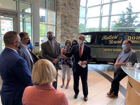 Gov Tom Wolf Visits Clemens Food Group To Highlight Hatfield Expansion