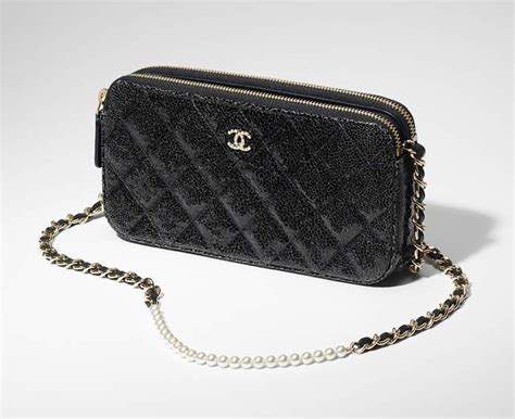 Chanel Small Clutch With Pearl Chain Bragmybag